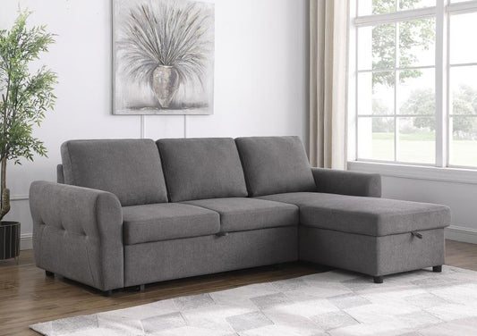 Samantha Grey Sleeper Sectional by Coaster