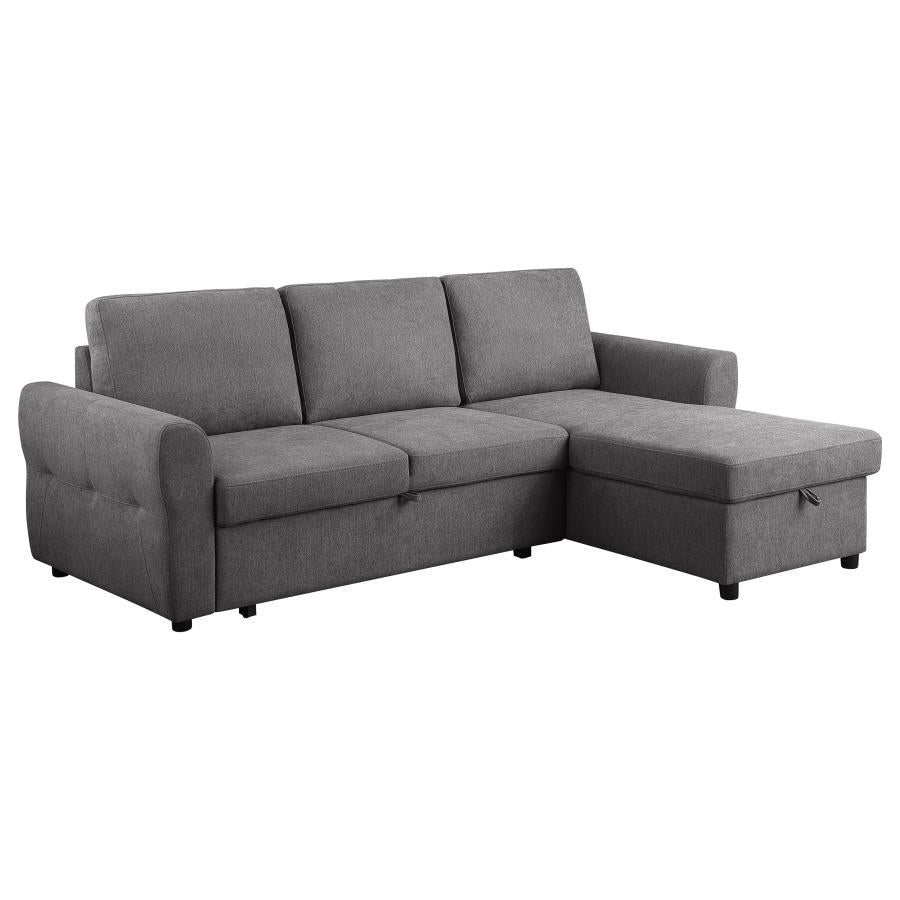 Samantha Grey Sleeper Sectional by Coaster