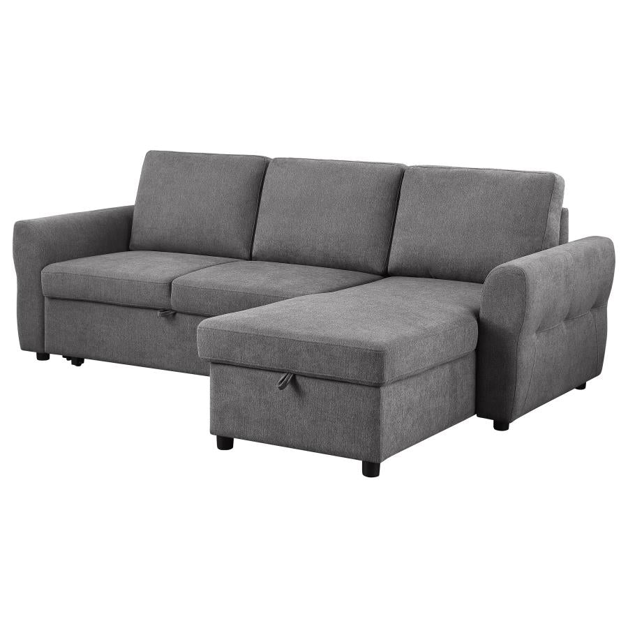 Samantha Grey Sleeper Sectional by Coaster