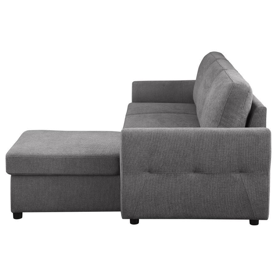 Samantha Grey Sleeper Sectional by Coaster