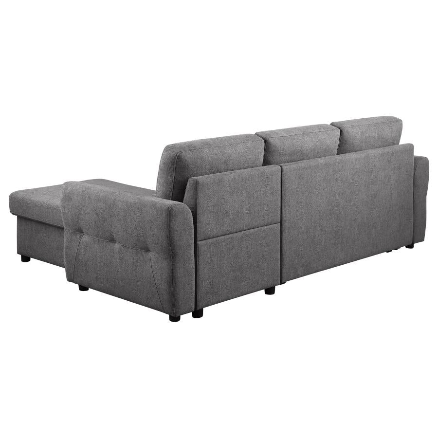 Samantha Grey Sleeper Sectional by Coaster