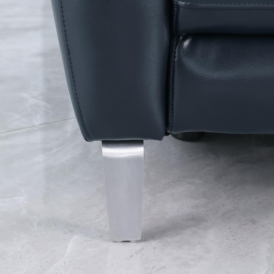 Derek Blue Powered Recliner by Coaster