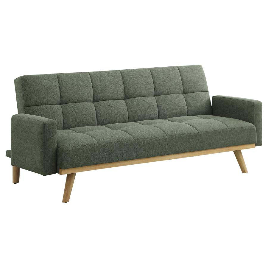 Kourtney Sage Green Sofa Bed by Coaster