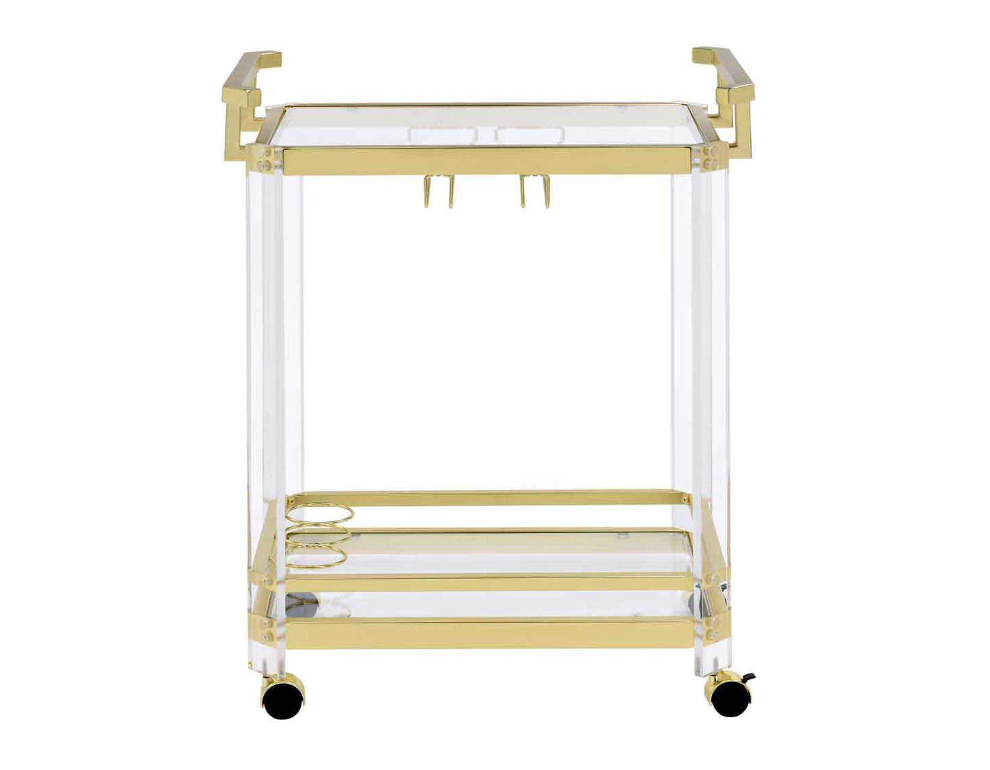 Aerin Gold Server Cart by Steve Silver