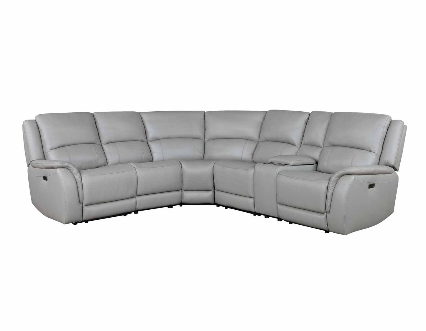 Alexandria Stone Powered Reclining Sectional by Steve Silver