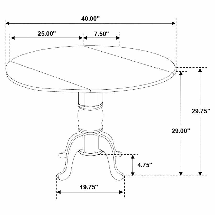 Allison Drop-Leaf Dining Table by Coaster