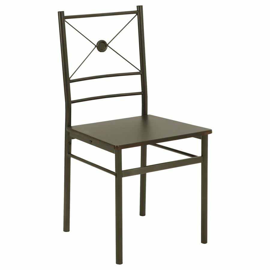 Anna Dark Bronze Dining Set (table and 4 chairs) by Coaster