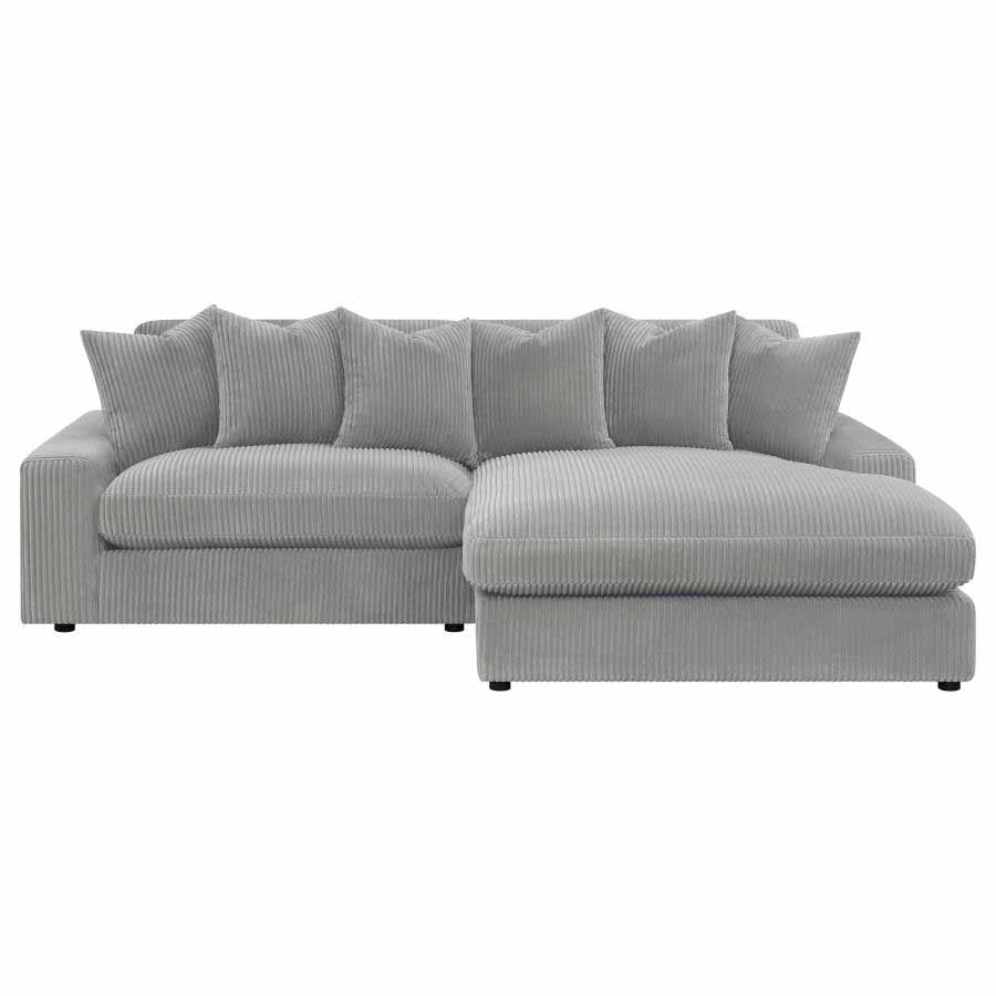 Blaine Fog Reversible Chaise Sectional by Coaster