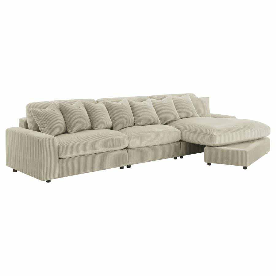 Blaine Sand Reversible Chaise Sectional Sofa by Coaster