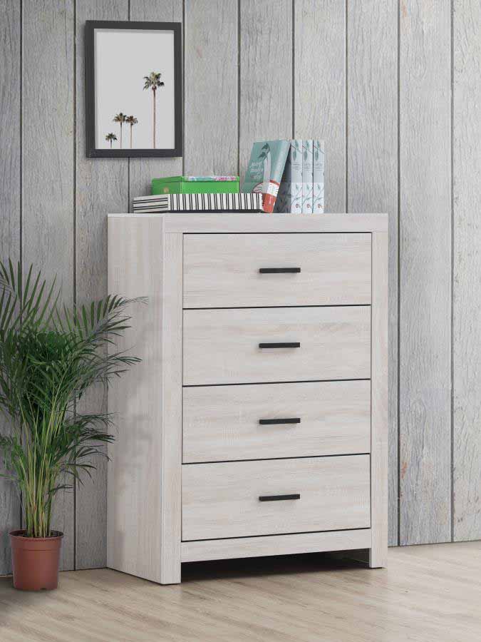 Brantford Coastal White Chest by Coaster