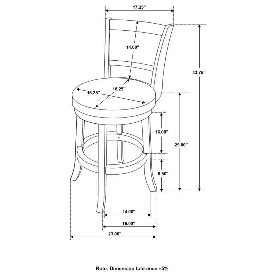 Broxton Swivel Bar Stools (includes 2 stools) by Coaster