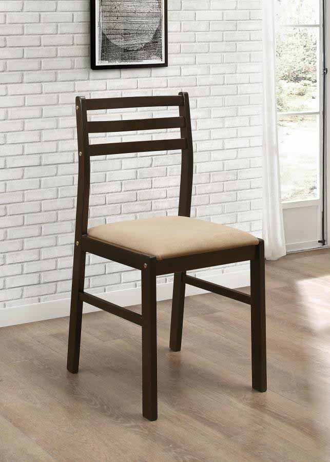 Bucknell Drop-Leaf Cappuccino Dining Set (table and 2 chairs) by Coaster