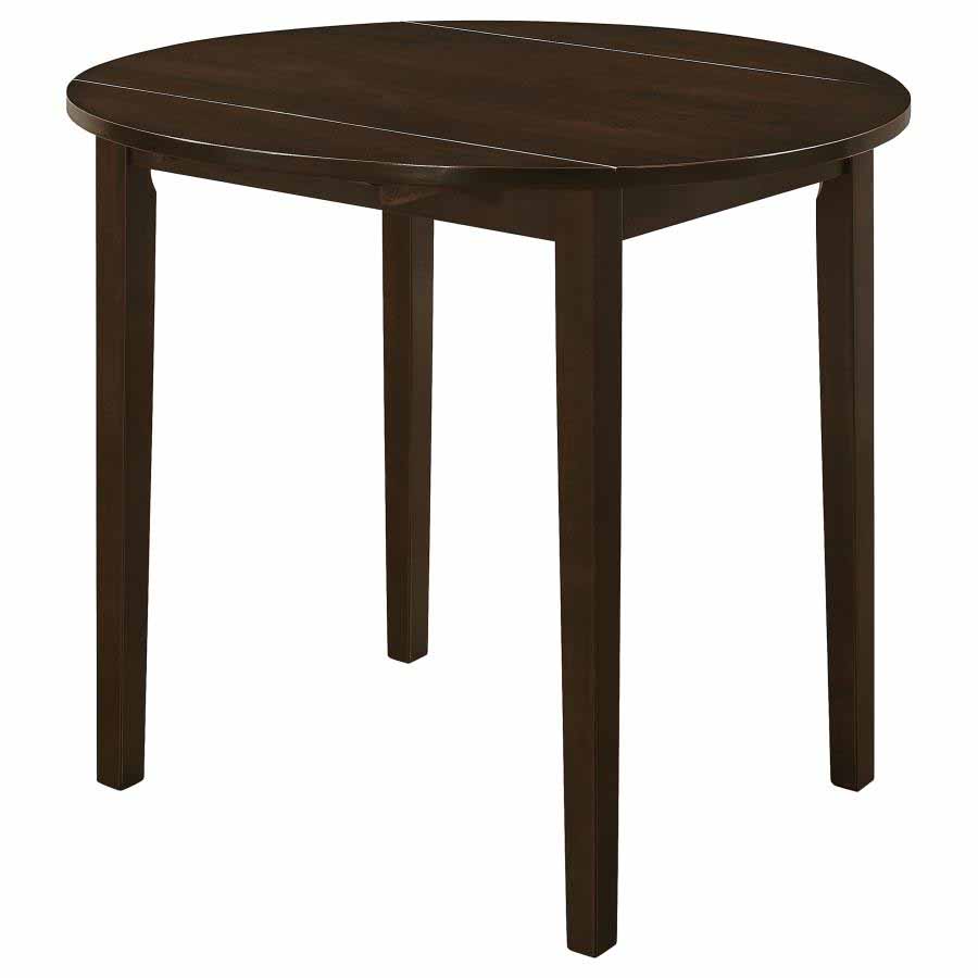 Bucknell Drop-Leaf Cappuccino Dining Set (table and 2 chairs) by Coaster