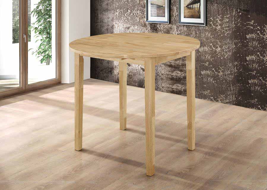 Bucknell Drop-Leaf Natural Dining Set (table and 2 chairs) by Coaster
