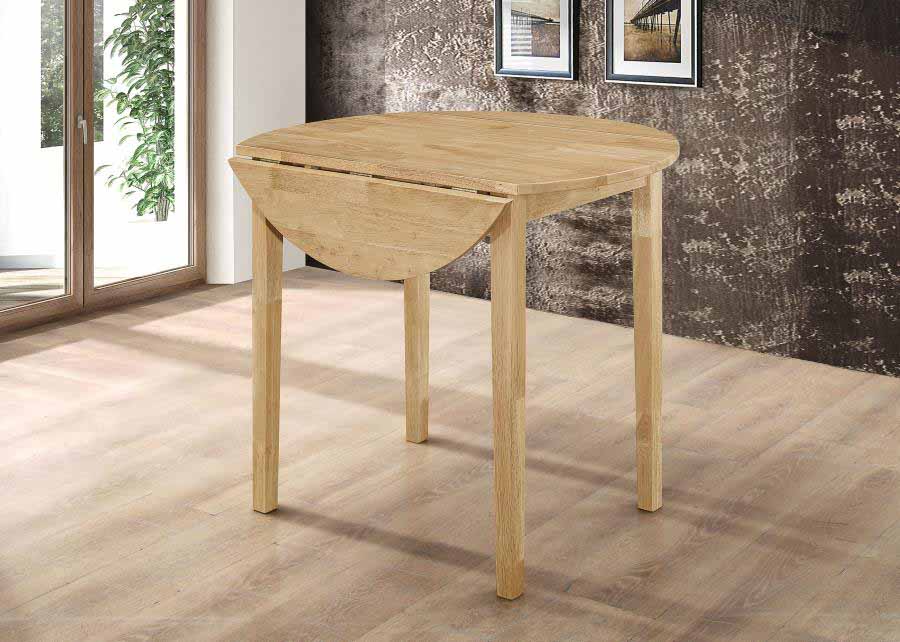 Bucknell Drop-Leaf Natural Dining Set (table and 2 chairs) by Coaster