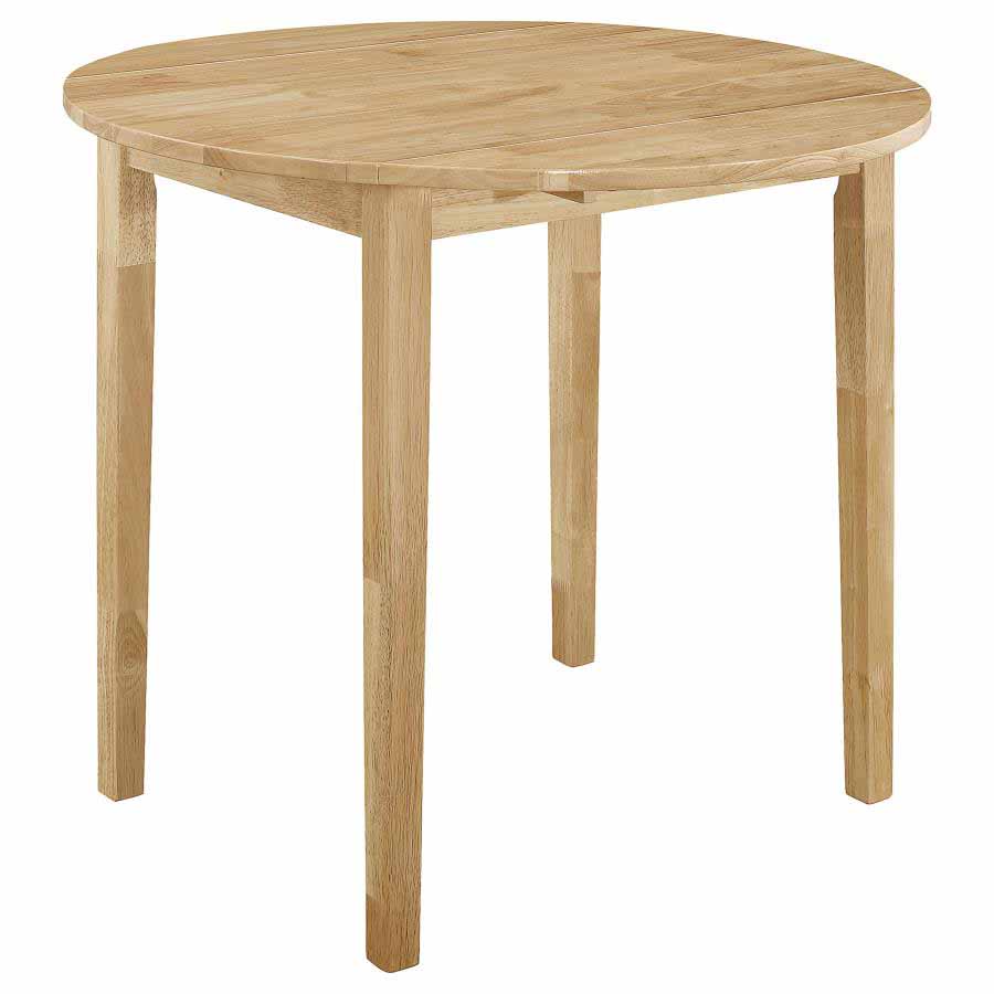 Bucknell Drop-Leaf Natural Dining Set (table and 2 chairs) by Coaster