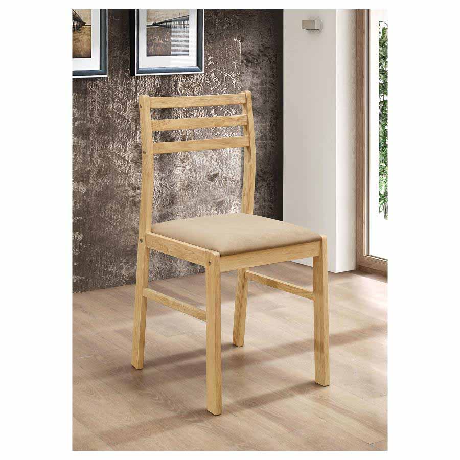 Bucknell Drop-Leaf Natural Dining Set (table and 2 chairs) by Coaster