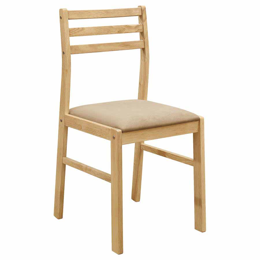 Bucknell Drop-Leaf Natural Dining Set (table and 2 chairs) by Coaster