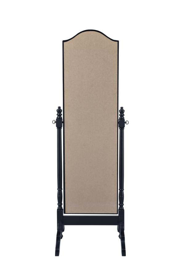 Cabot Black Cheval Mirror by Coaster