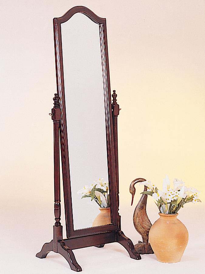Cabot Merlot Cheval Mirror by Coaster