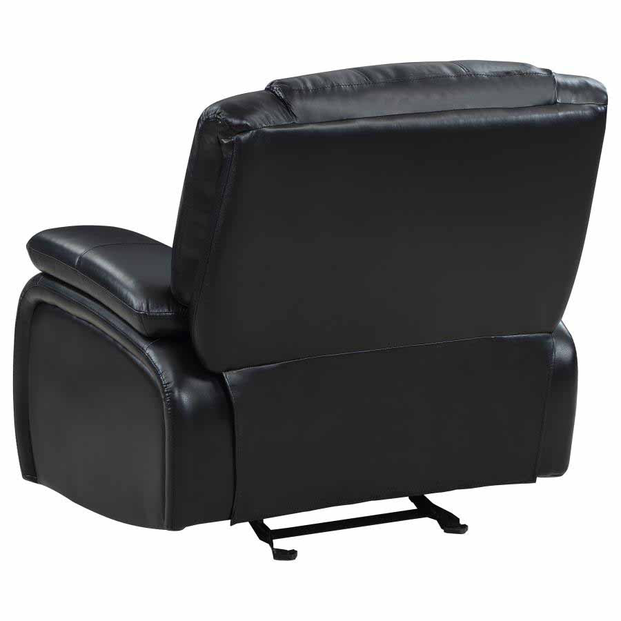Camila Black Reclining Sofa, Love Seat, & Chair by Coaster