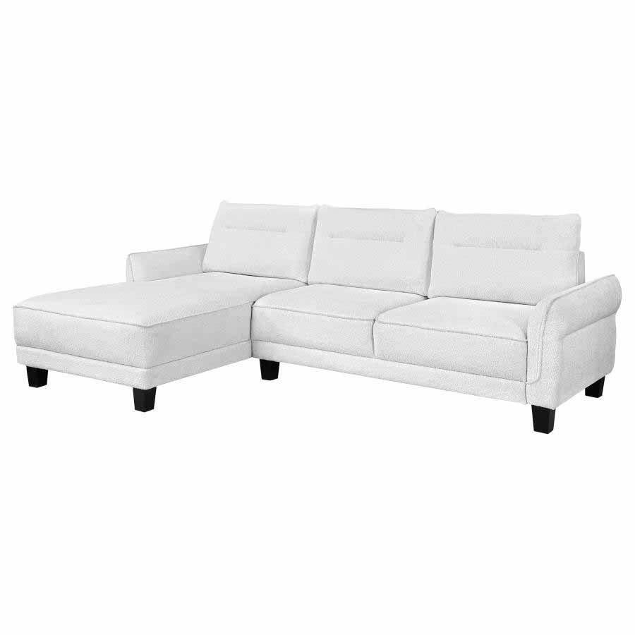 Caspian White Sectional by Coaster