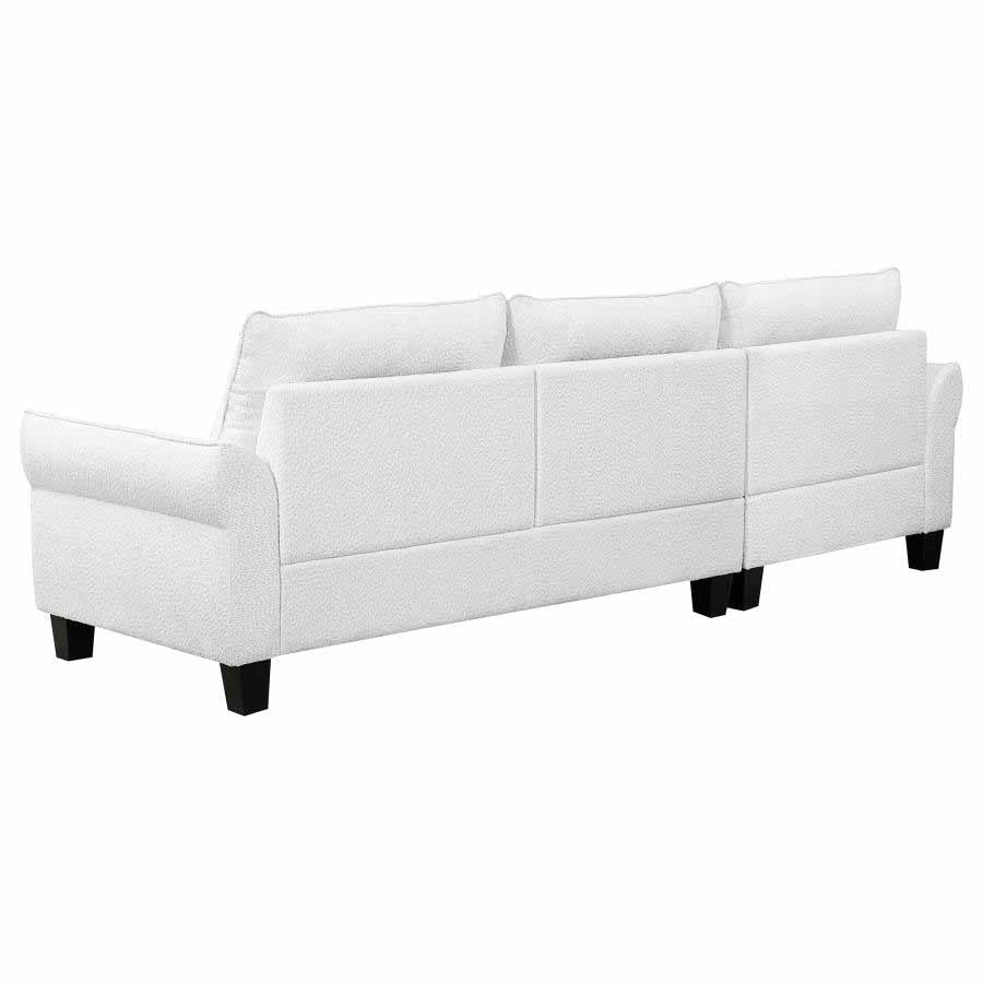 Caspian White Sectional by Coaster