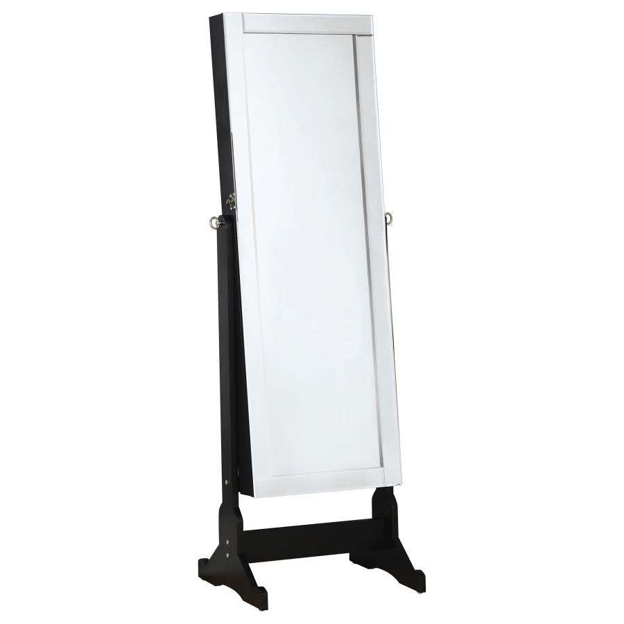 Cortez Jewelry Storage Cheval Mirror by Coaster