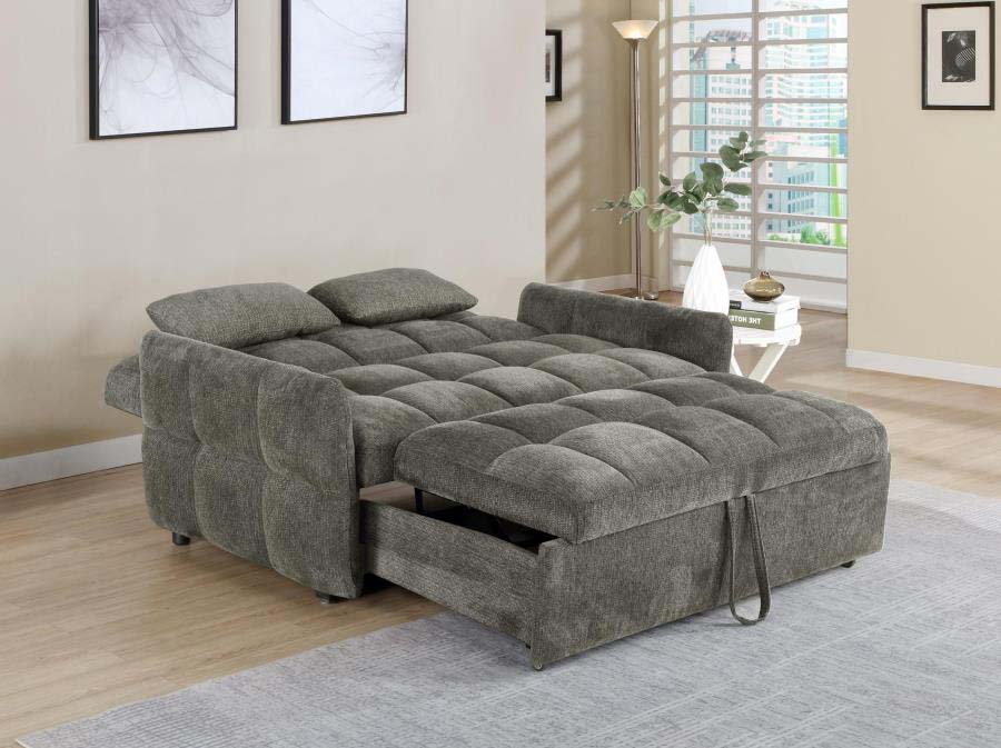 Cotswold Dark Grey Sleeper Sofa by Coaster