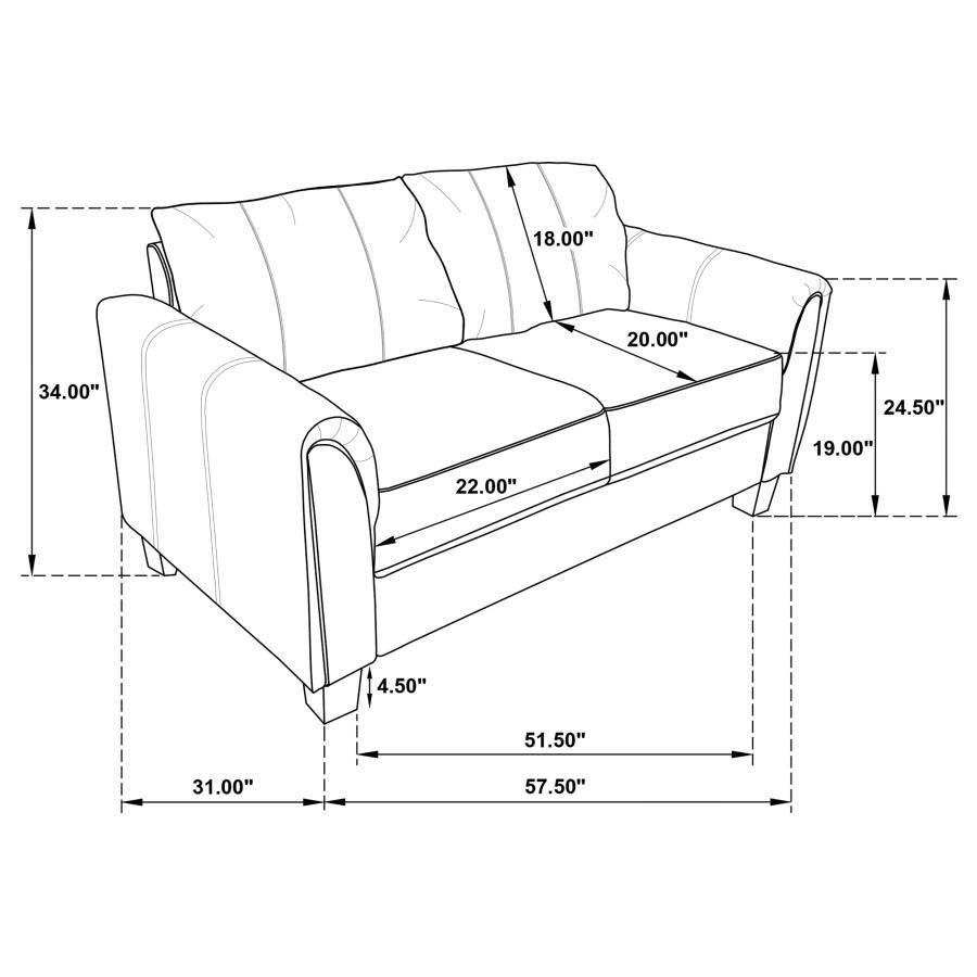 Davis Love Seat by Coaster