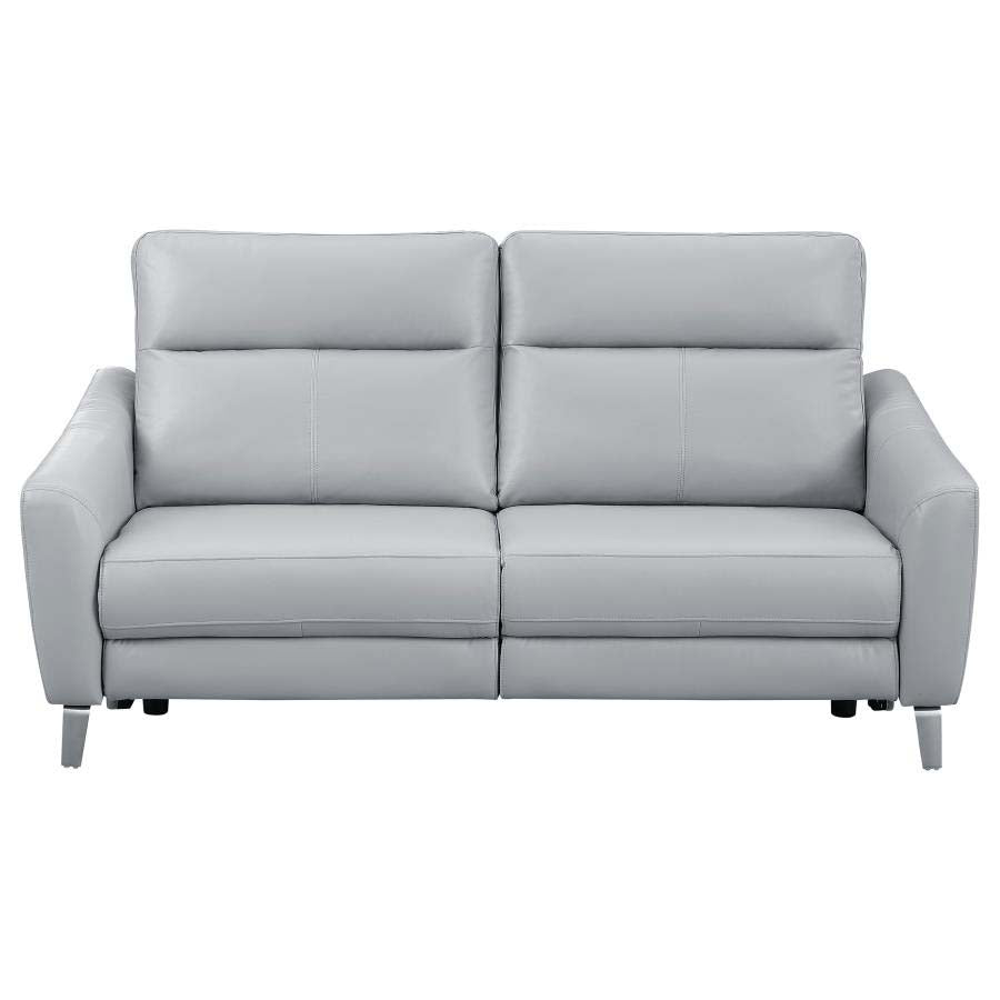 Derek Grey Powered Reclining Sofa, Love Seat, & Chair by Coaster