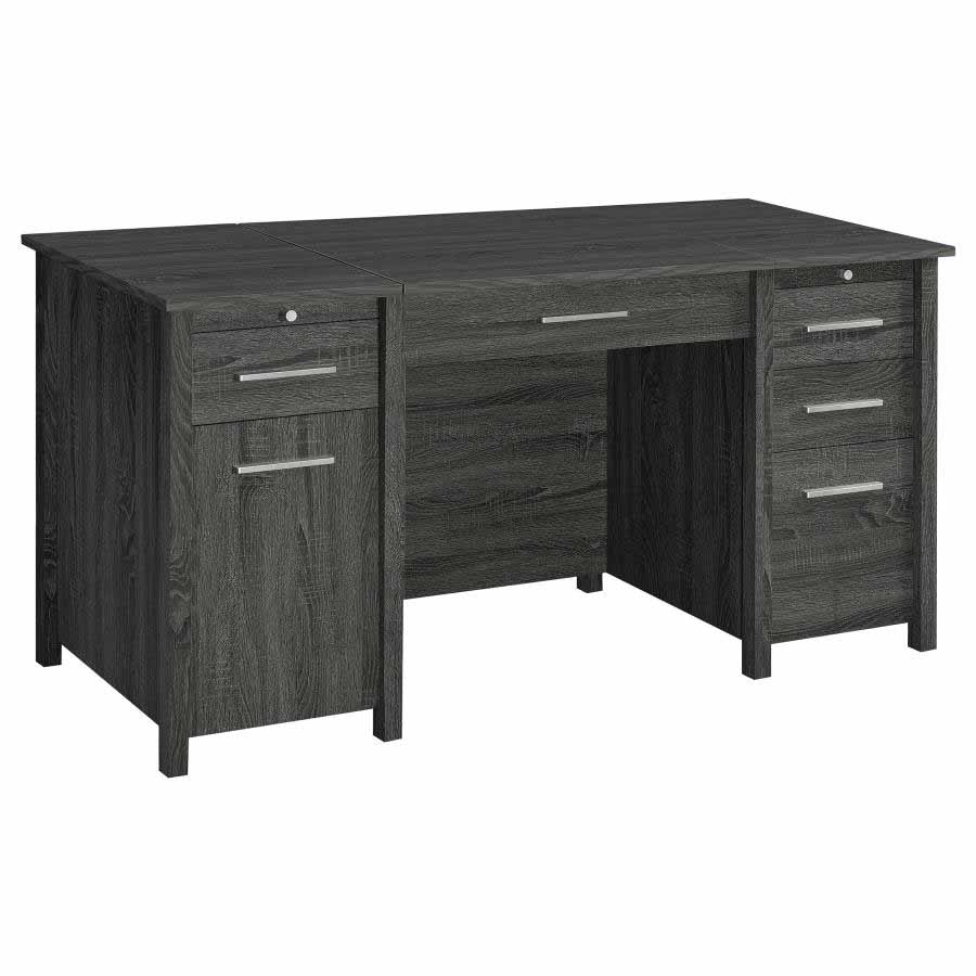 Dylan Weathered Grey Lift Top Desk by Coaster