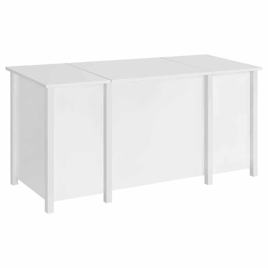 Dylan White High Gloss Lift Top Desk by Coaster