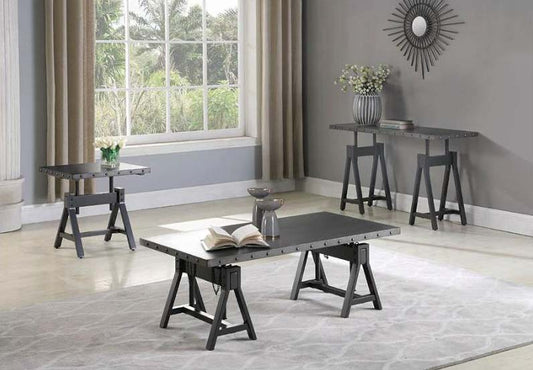 Gunmetal Table Set by Coaster