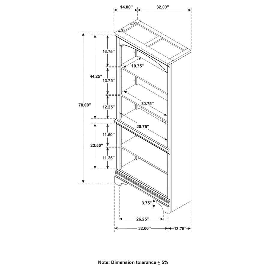 Hartshill Bookcase by Coaster