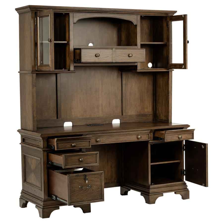 Hartshill Credenza Desk with Hutch by Coaster