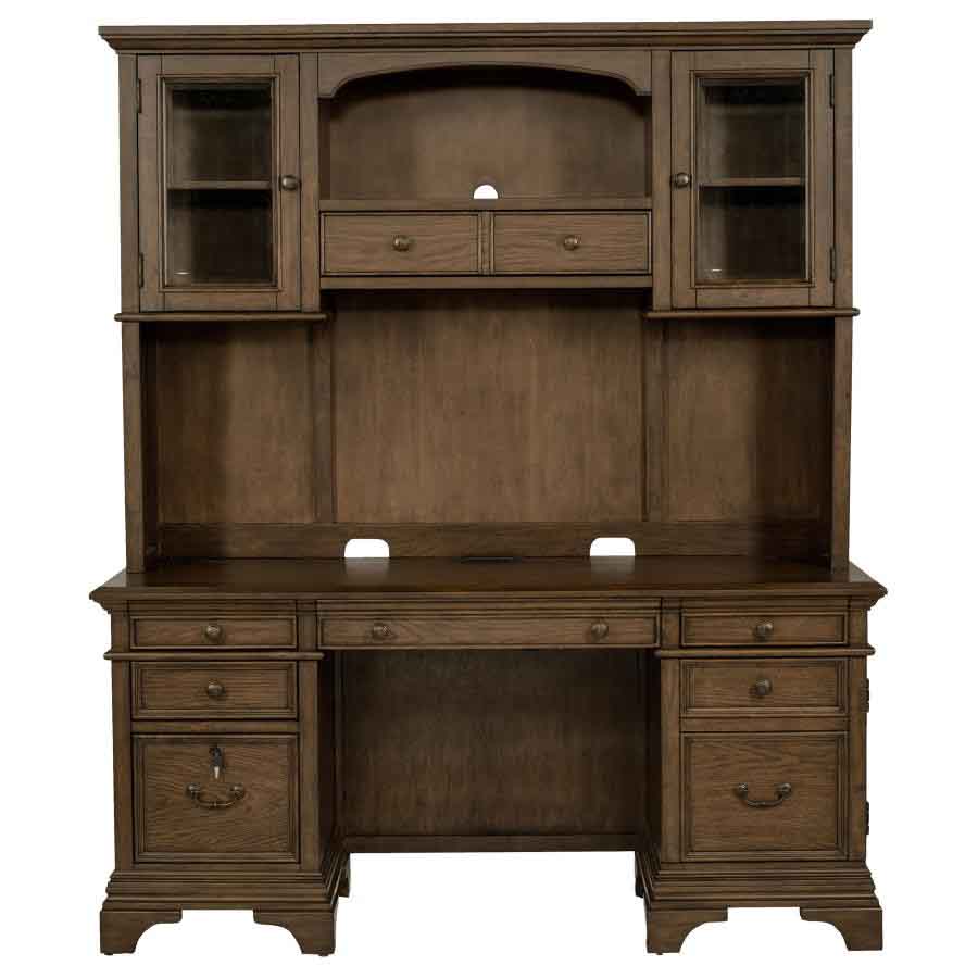 Hartshill Credenza Desk with Hutch by Coaster