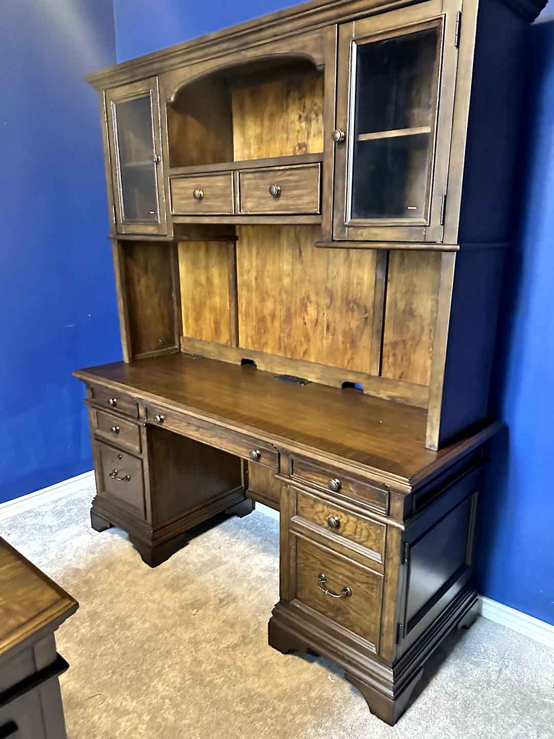 Hartshill Credenza Desk with Hutch by Coaster