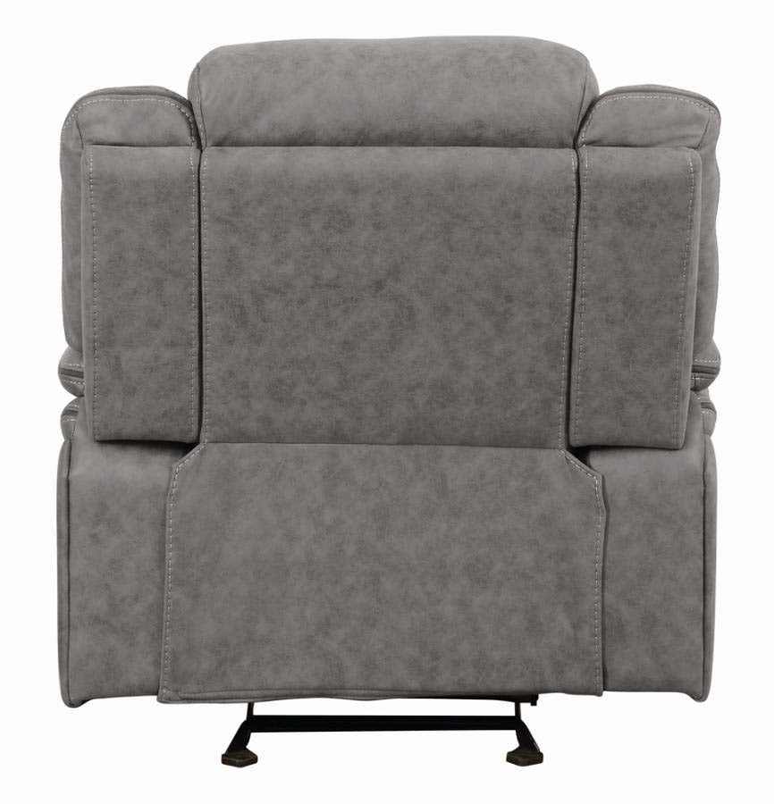 Higgins Grey Glider Recliner by Coaster
