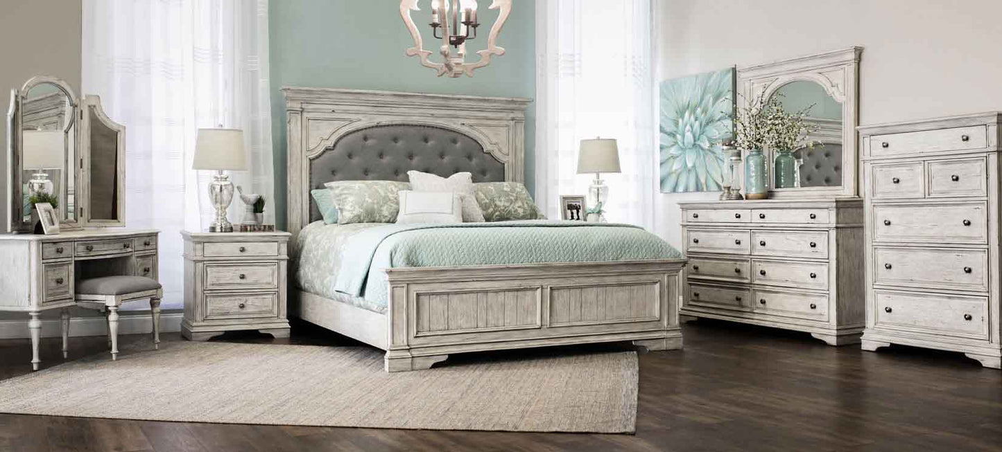 Highland Park Cathedral White Dresser by Steve Silver