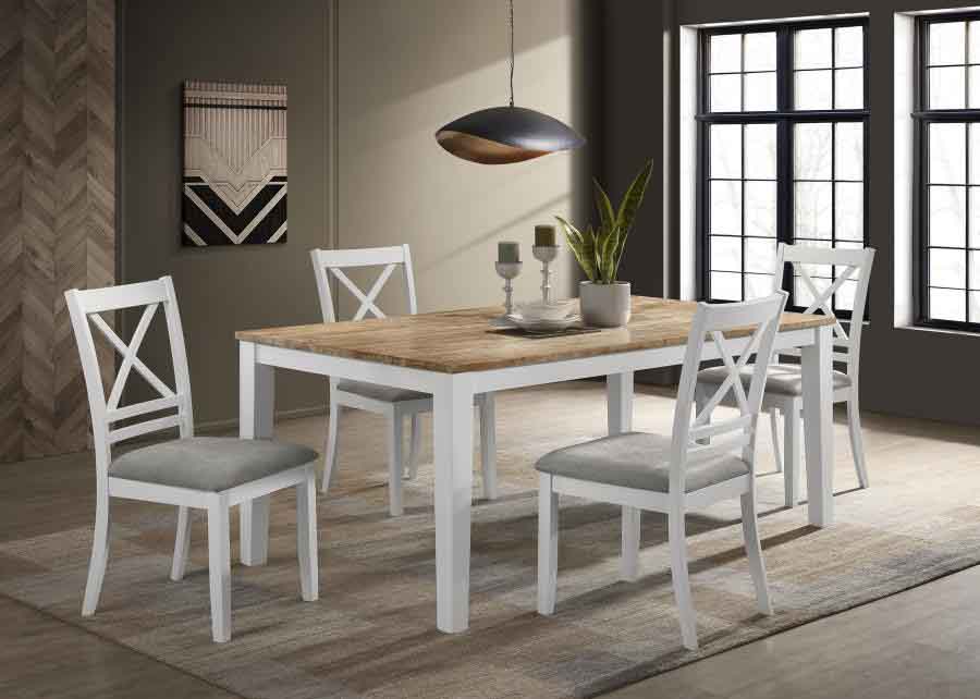 Hollis Dining Set (includes table and 4 chairs) by Coaster