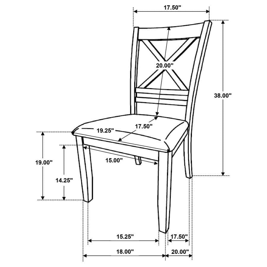 Hollis Dining Set (includes table and 4 chairs) by Coaster