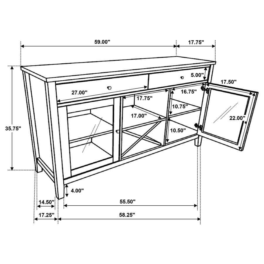 Hollis Sideboard by Coaster