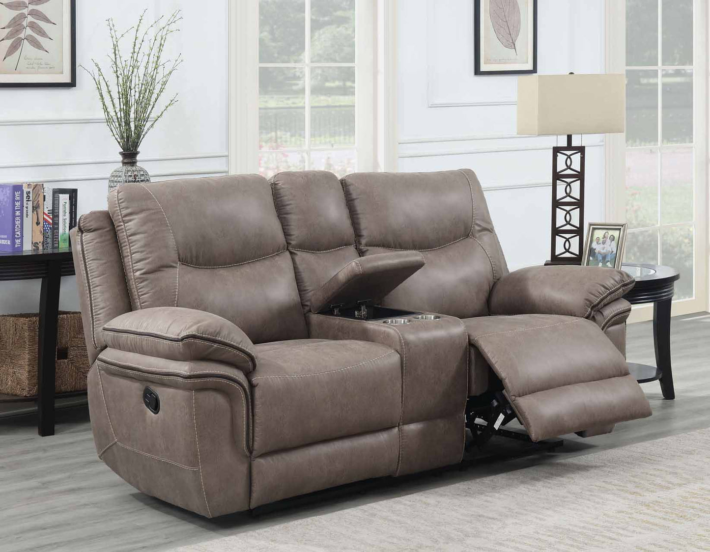 Isabella Sand Reclining Sofa, Love Seat, & Chair by Steve Silver