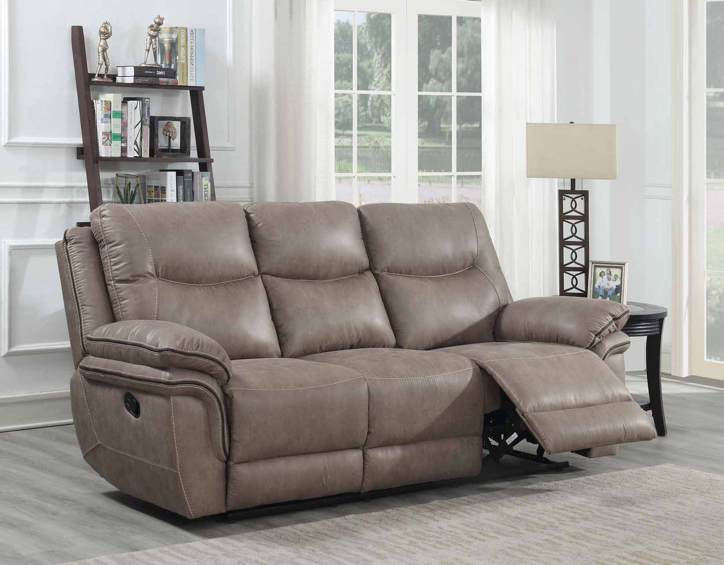 Isabella Sand Reclining Sofa, Love Seat, & Chair by Steve Silver