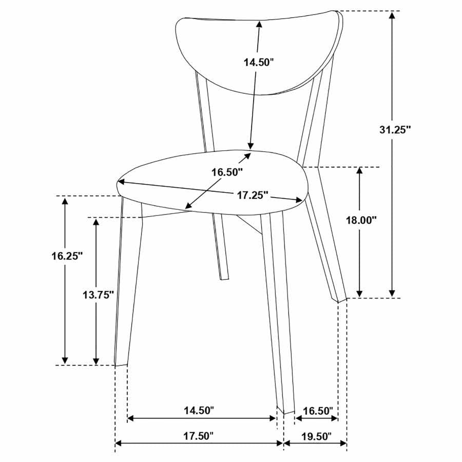 Jedda (table and 4 chairs) by Coaster