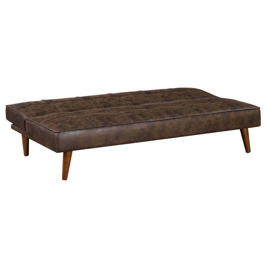 Jenson Coffee Brown Sofa Bed by Coaster