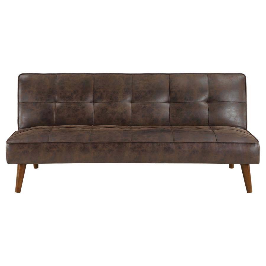Jenson Coffee Brown Sofa Bed by Coaster