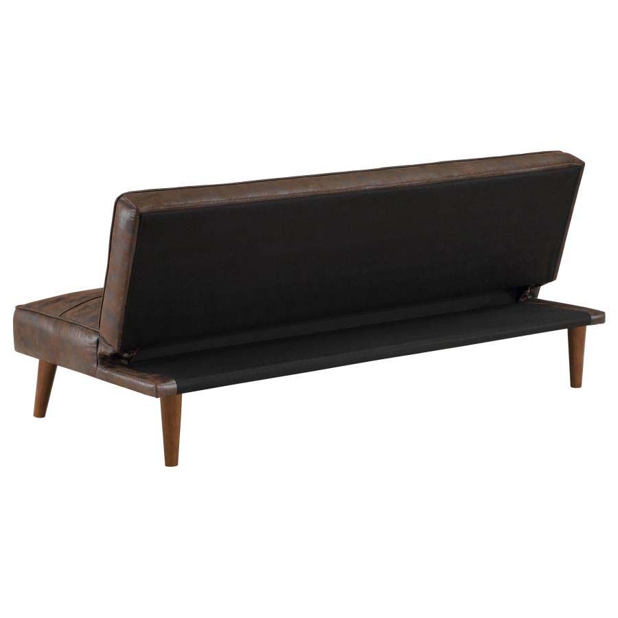 Jenson Coffee Brown Sofa Bed by Coaster