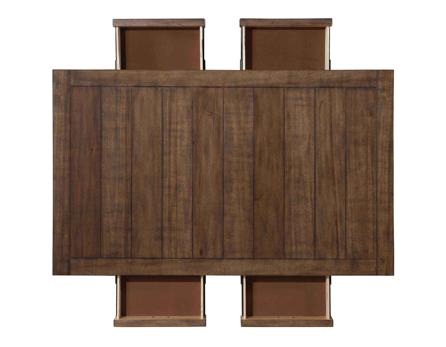 Joanna Brown 4-Drawer Dining Set (table, 4 chairs, & bench) by Steve Silver